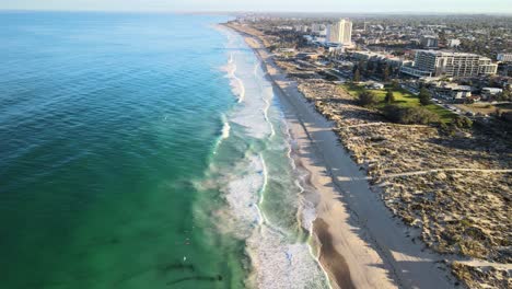 waves of western australia at sunrise