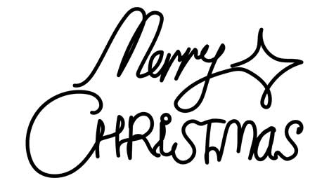 self-drawing merry christmas