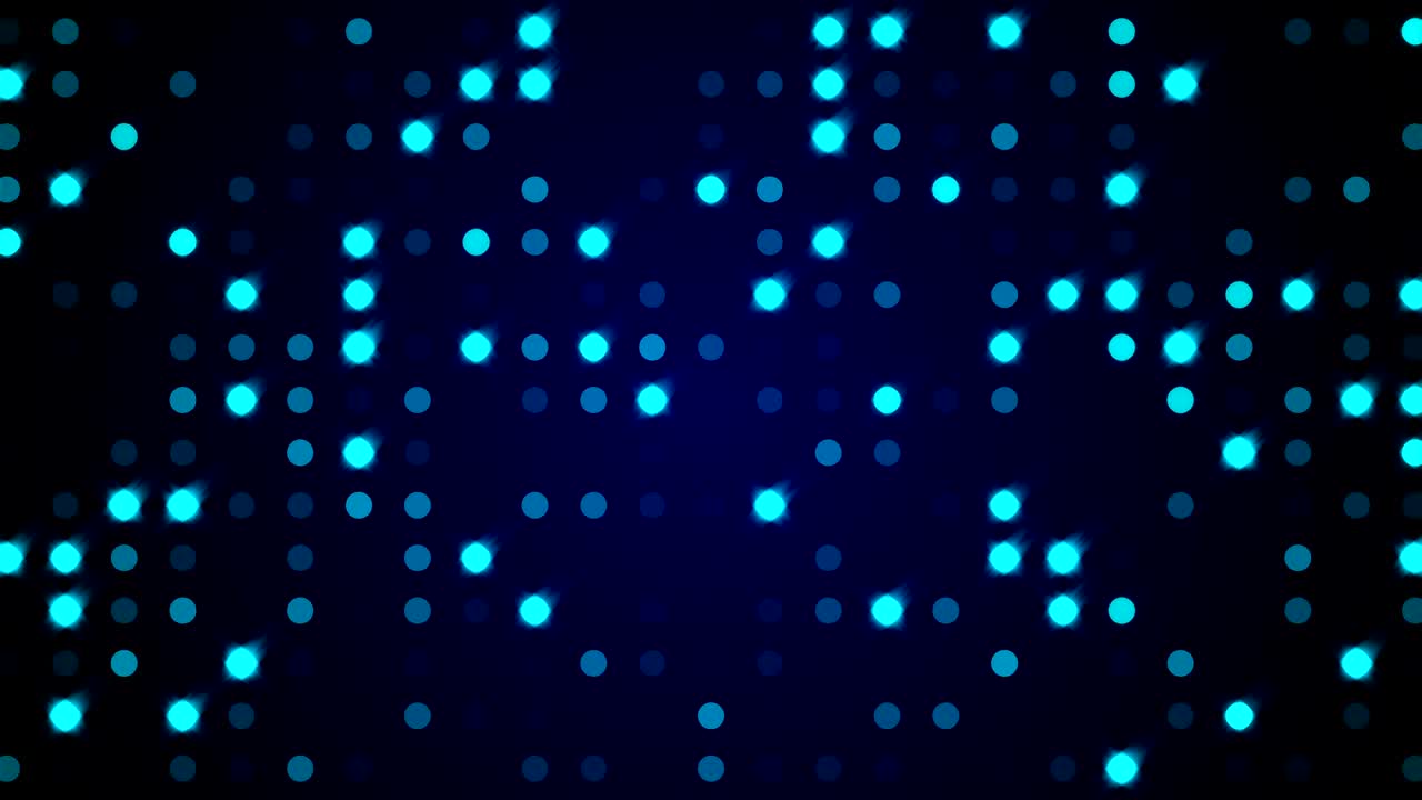 반이는 글래머 입자의 줄, 무작위 스위치가 켜진 불빛, 컴퓨터로 생성된 나이트클럽 배경