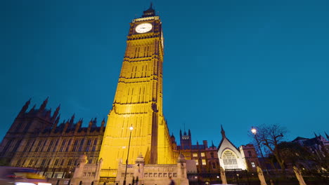 big ben at night in london