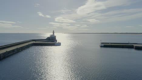 Aerial-footage-of-Fraserburgh-harbour-in-Aberdeenshire