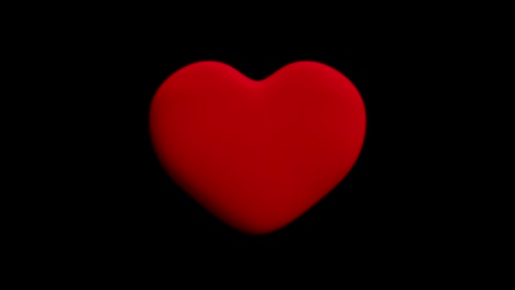 heart beating saint valentine (greenscreen + black background + matte luma)