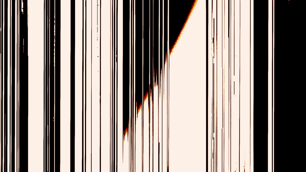 Digital glitcheffekt med abstrakta ljusstrimmor och brus