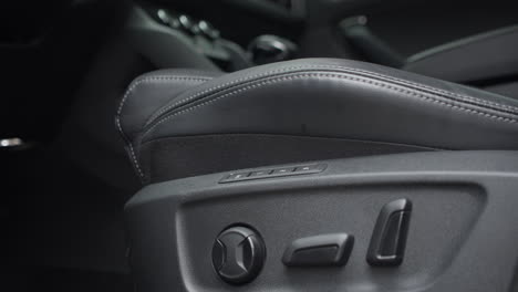 buttons for electric adjustment of seats