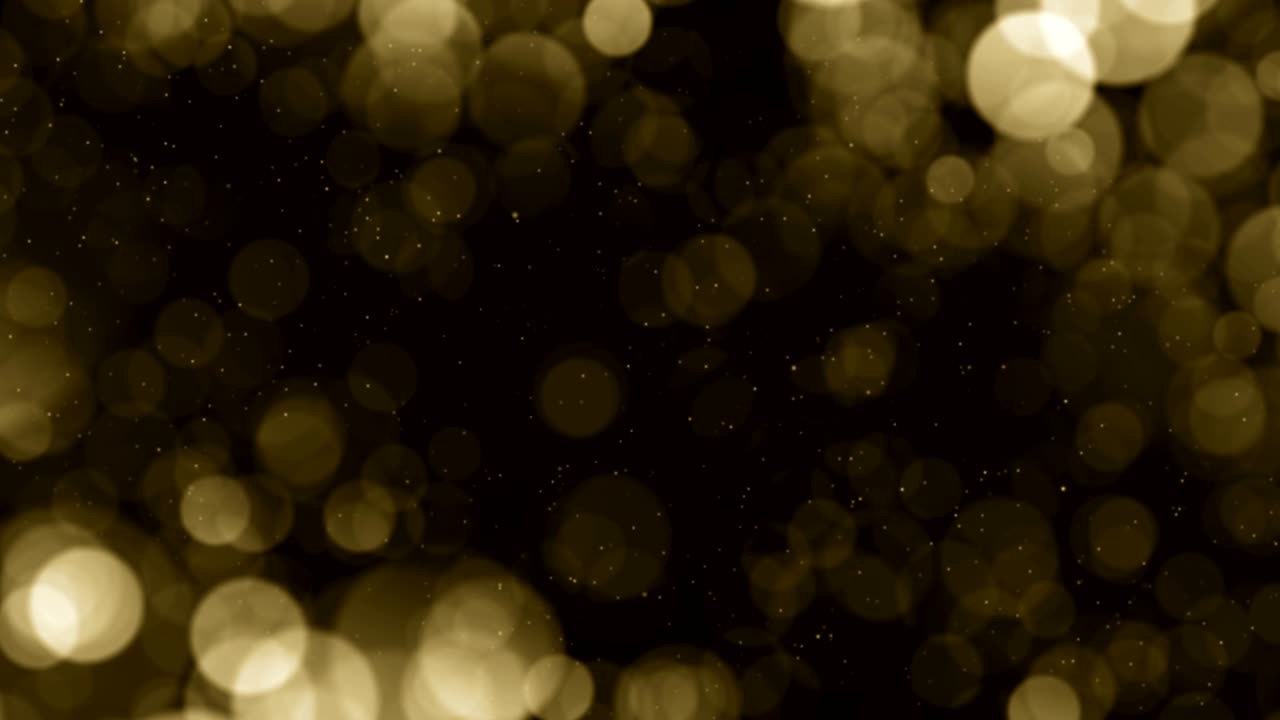 partículas de oro brillo bokeh premio polvo abstracto bucle de fondo