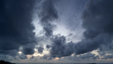 footage b roll timelapse sky and black clouds in rainy weather thunderous clouds summer rain rainy global warming effect black thunderstorm dramatic 4k timelapse