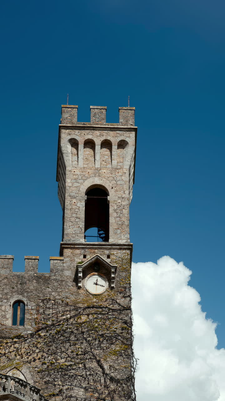Clock Tower of a Medieval Castle