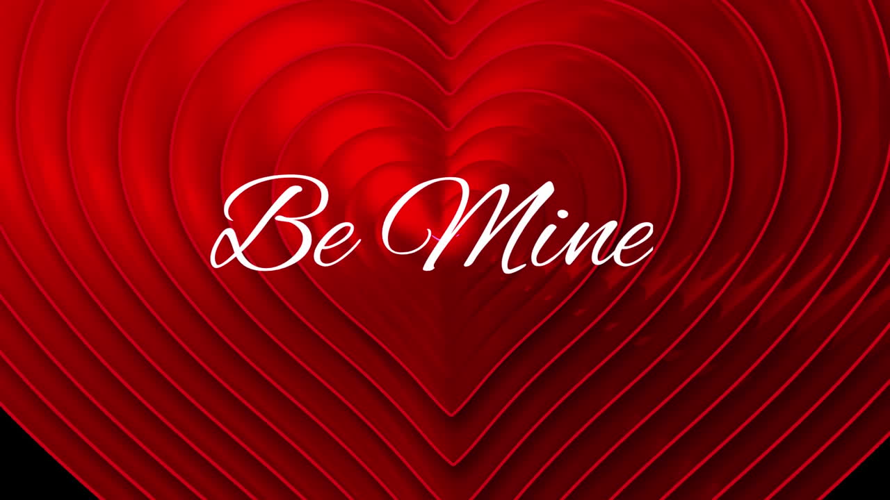 검은 바탕에 심장이 나타나는 내 텍스트가 될 것입니다.