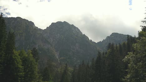 tatra mountains national park tourist hiking trail to the top of sarnia skala peak zakopane, poland