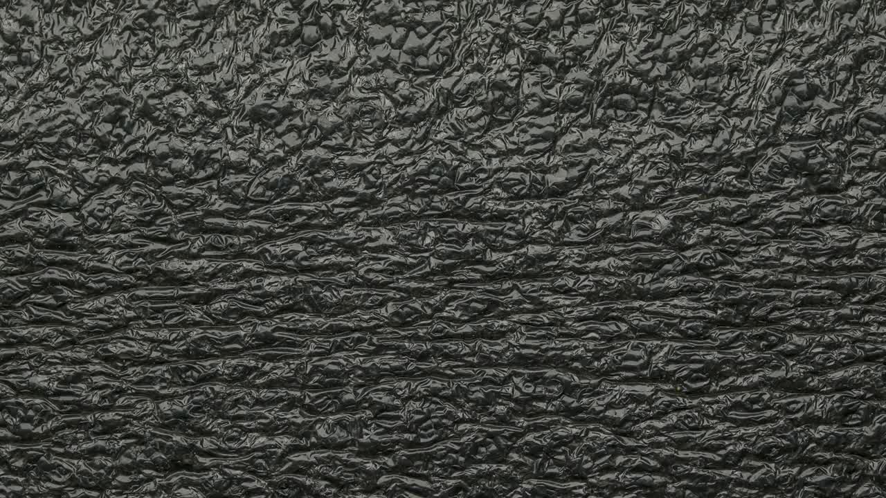 el movimiento de parada. textura animada de polietileno.