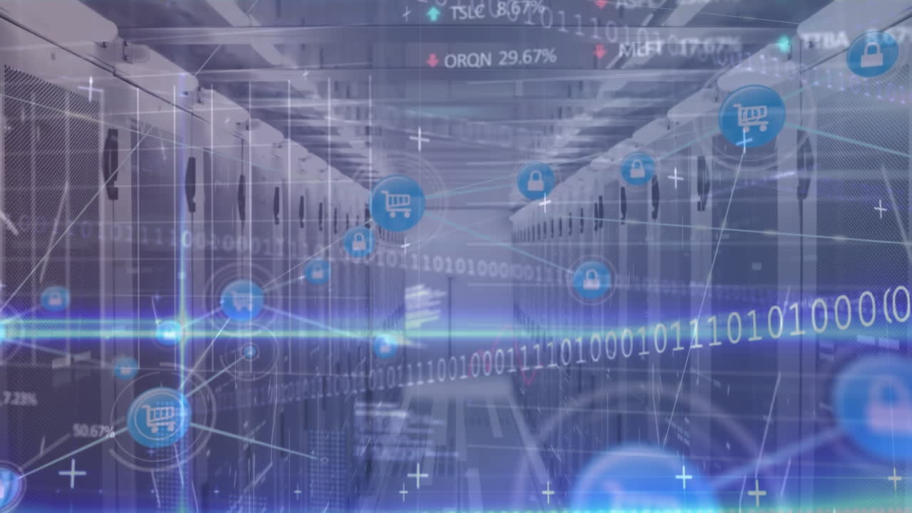 연결 네트워크, 다양한 금융 데이터 및 그래프의 애니메이션 서버를 통해