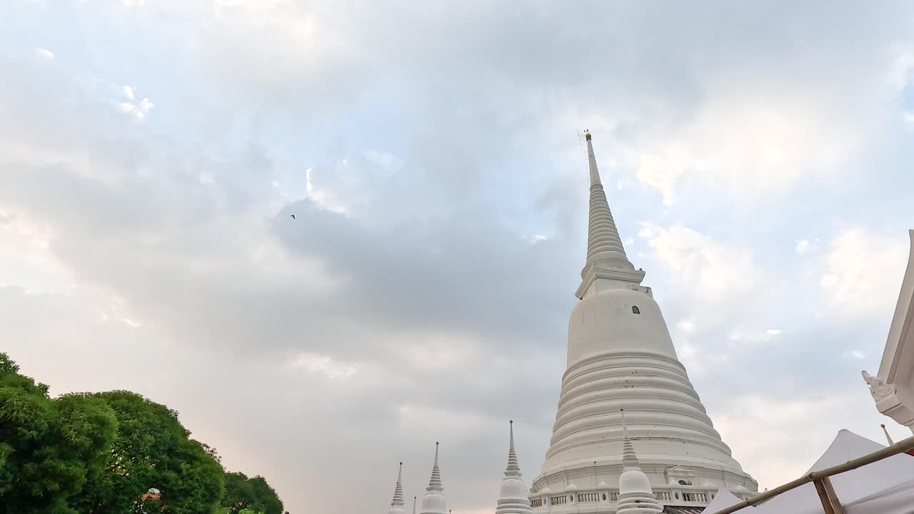 Serene view of temple and sky