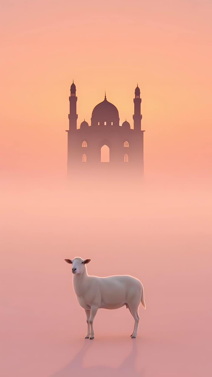 Eid al-Adha Moschea Sfondo islamico 4K