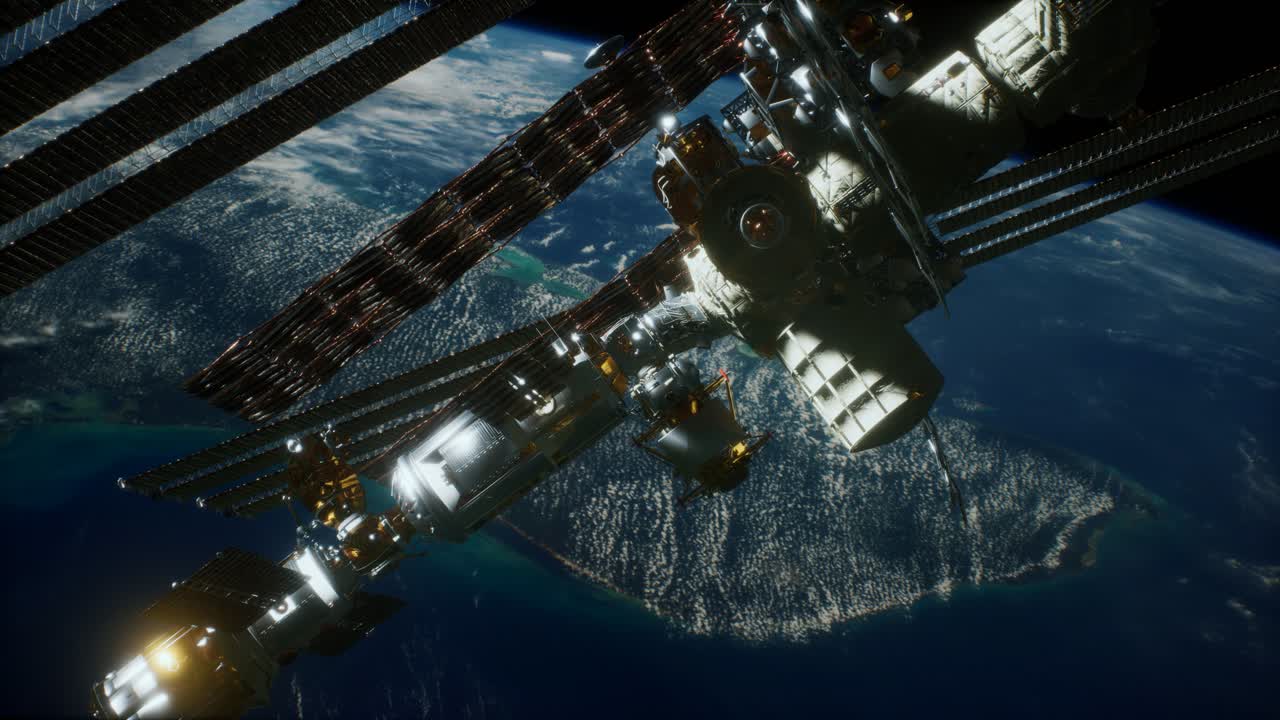 la estación espacial internacional. elementos de esta imagen proporcionados por la nasa