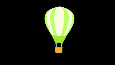 hot-air-balloon-icon-flying-floating-in-the-sky-concept-animation-with-alpha-channel