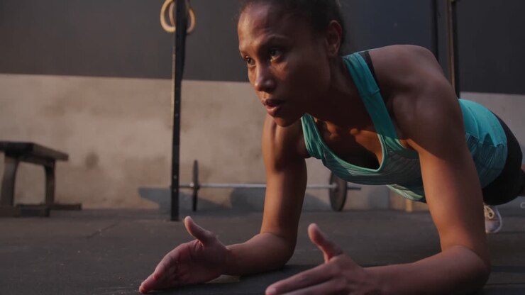 Cross training at a gym