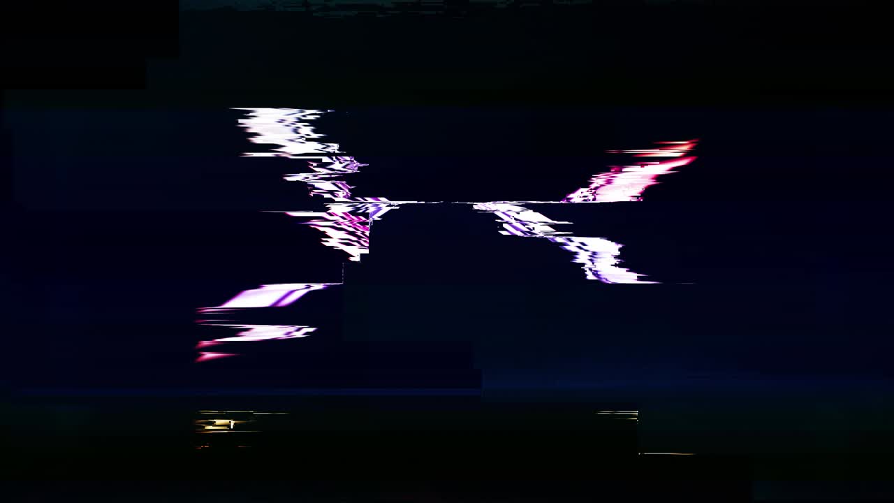 Glitch Party Background for the Music Scene. VJ Loop.
