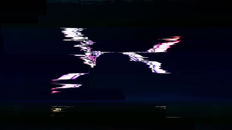 Sfondo glitch per feste per la scena musicale. Loop VJ
