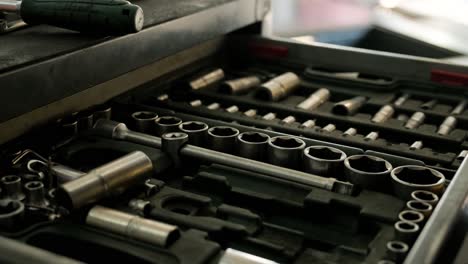 mechanic working in a garage