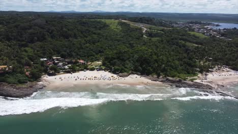 itacare, brazil by drone 4k brazilian atlantic ocean from the sky-17