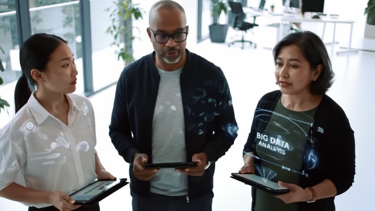 Business Team Discussing Big Data Analytics