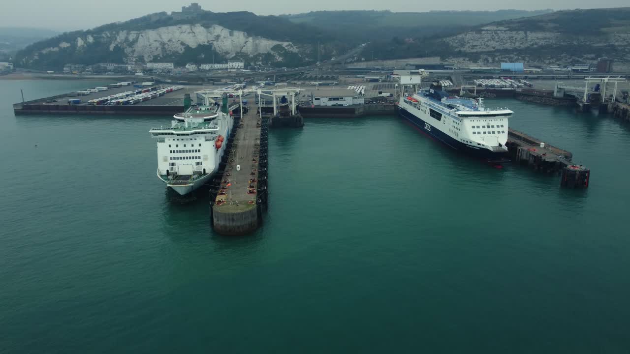 Ferries in Dover Harbor