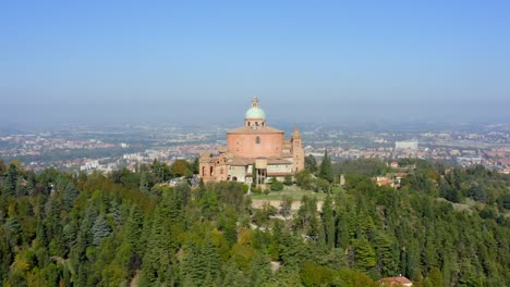 sanctuary of the madonna di san luca, bologna, emilia-romagna, italy, october 2021