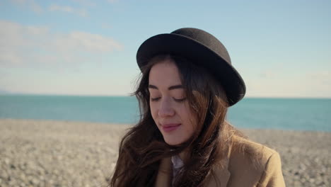 woman on the beach