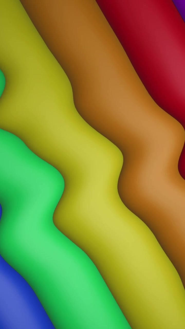 Animación de rayas y colores de arcoíris moviéndose en bucle continuo