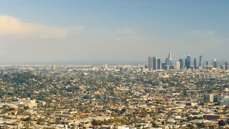 Dtla-Mit-Minimalem-Smog,-Aufgenommen-Vom-Griffith-Observatorium