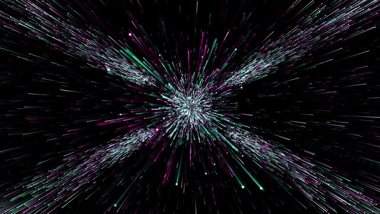 partículas verde rosa evento juego tráiler títulos escenario de concierto cinematográfico bucle de fondo