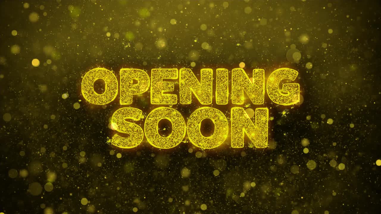 Opening Soon - Golden Glitter Announcement