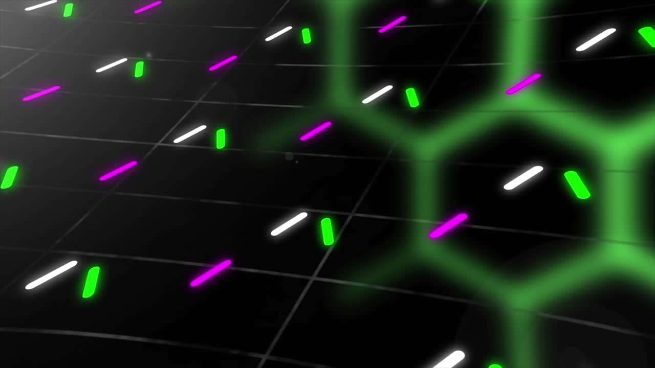 추상적인 네온 기하학적 패턴