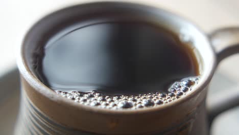 closeup of a cup of coffee