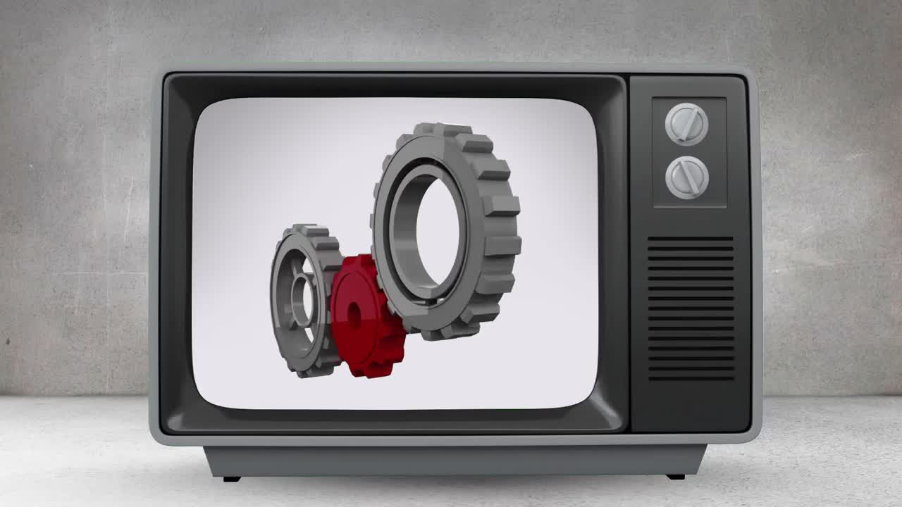 grears를 보여주는 텔레비전