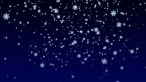 Falling-snowflake-ice-glitter-frosty-crystal-Winter-animation-background-gradient-visual-pattern-delicate-shine-magic-Christmas-holidays-dark-blue