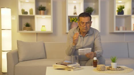 the man reading the prospectus.