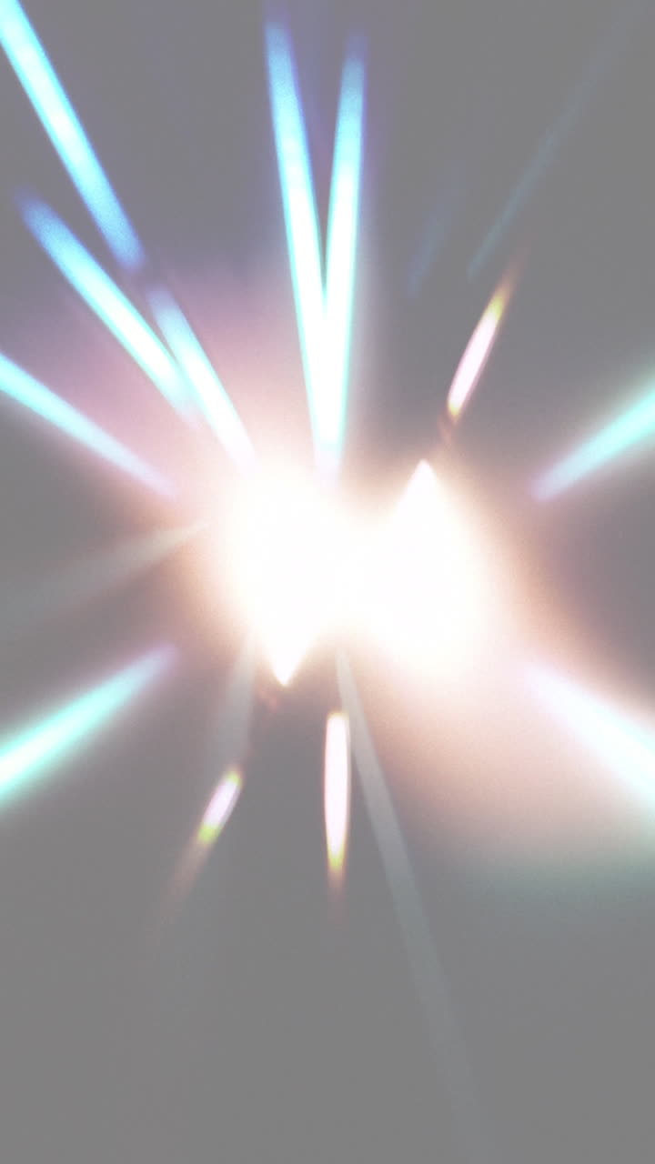 Strisce di luce e bagliori astratti dinamici.