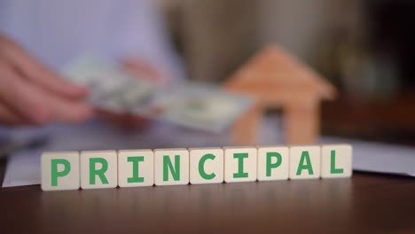 concepto de pago del capital en la compra de una casa con hipoteca