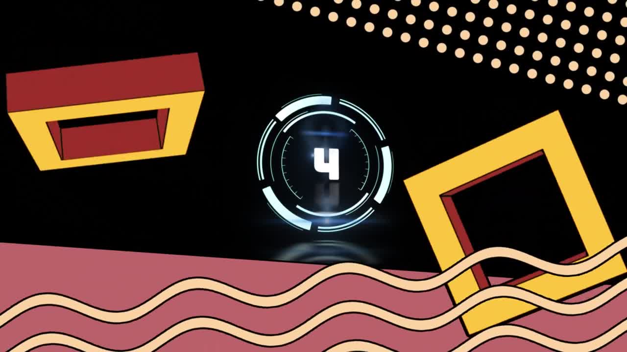 Premium stock video - Animation of rotating safe lock with countdown ...