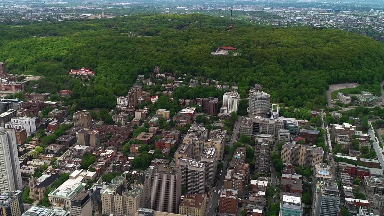 Aerial View of Montreal Cityscape