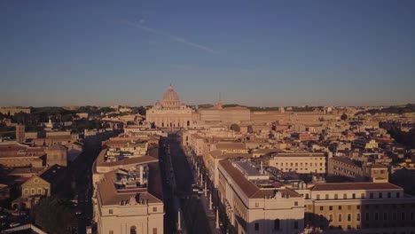 Aerial--video-form-Vatican-city-at-Rome