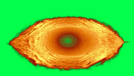 fiery eye in vortex