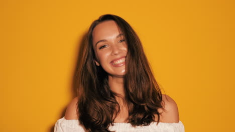 happy woman portrait