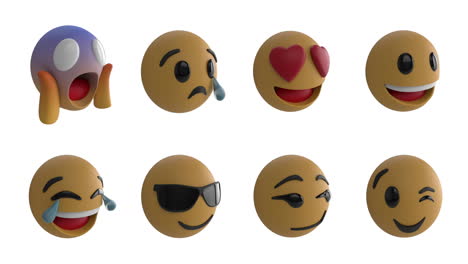 los iconos de los emoji 4k