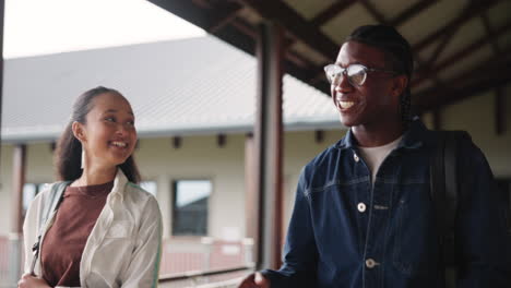 students on campus