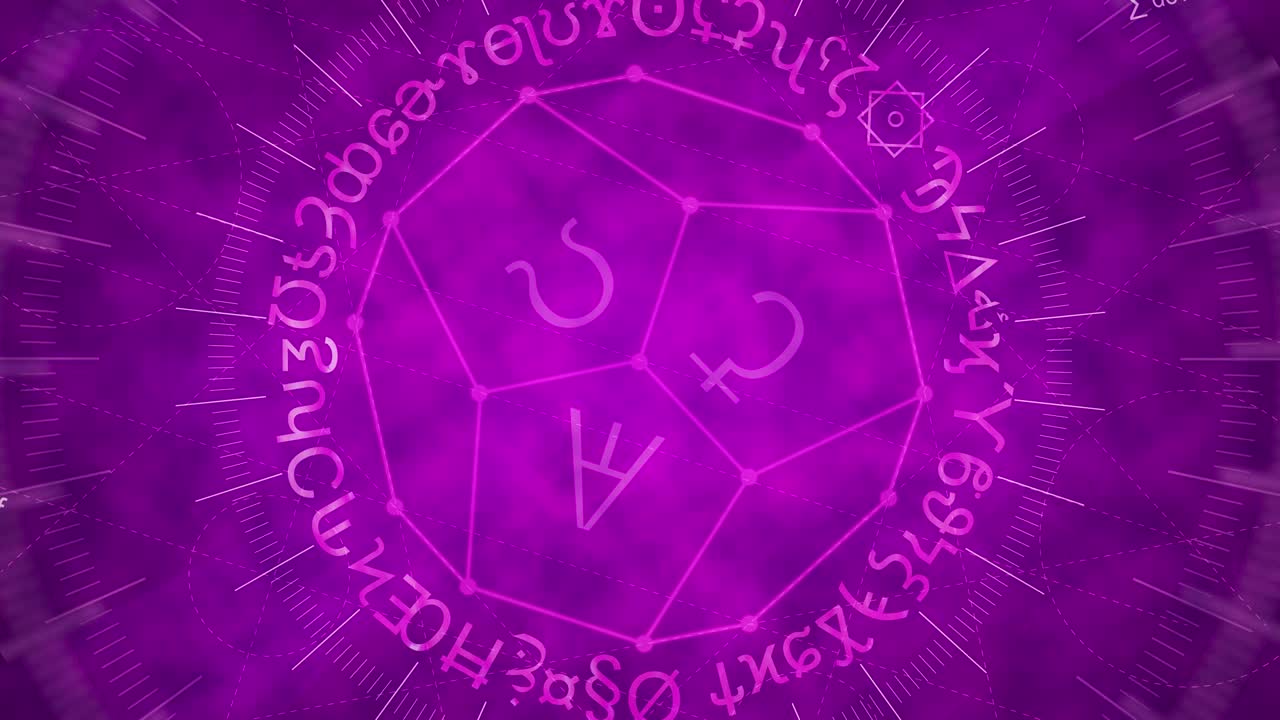 fondo abstracto de hechizos y fórmulas mágicas