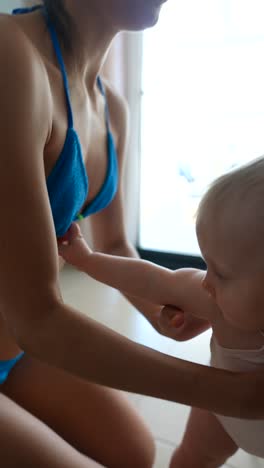 madre y bebé