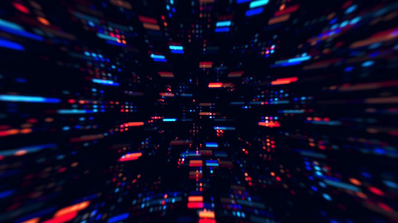 Information glow abstract tech geometric motion background. Seamless looping. Video animation Ultra HD 4K 3840x2160