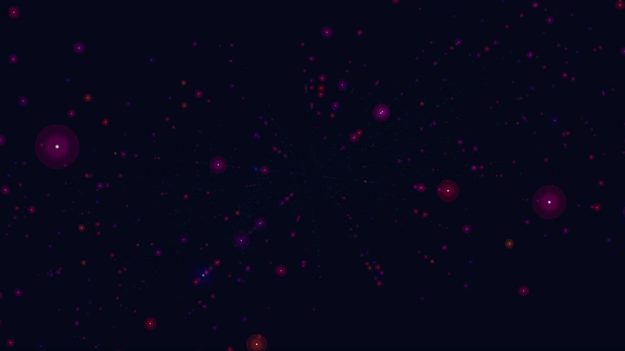 Vibrant space scene stars, planets, and a bright center